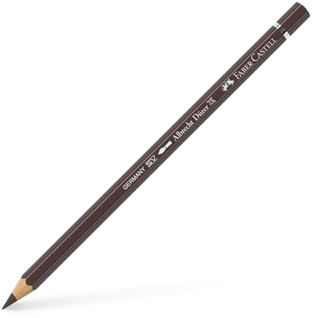 Faber-Castell Art & Graphic Albrecht Dürer Watercolour Pencil, 177, Walnut Brown, for Craft, Drawing, Sketching, Home, School, University, Colouring