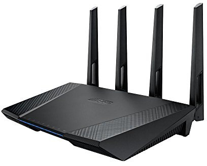 Asus RT-AC87U Wireless AC2400 Dual-Band Gigabit Router, Parental Controls - Monitor and Filter Internet Activities for Your Family and Children