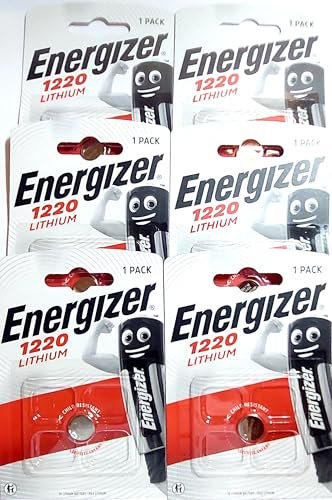 ENERGIZER Lot de 6 Blisters de 1 Pile Lithium CR 1220