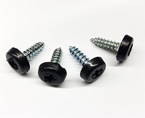 Cherished Registration Number Plate Fixing 4 Black Oversized Screws Replacement