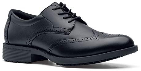 Shoes for Crews Executive Wingtip II - Ce Cert, Herren Work Shoes, Schwarz (Black), 41 EU (7 UK)