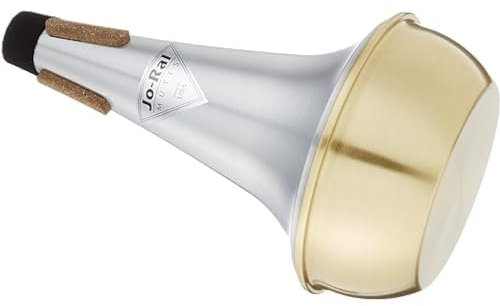 Jo-Ral Straight-Dämpfer/Spitzdämpfer/Mute für Posaune (Aluminium/Messingboden)