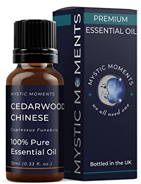 Mystic Moments | Cedarwood Chinese Essential Oil | 10ml | Cupressus funebris gives a calm grounded aroma for diffusers, oil blends and fragrance formulations.