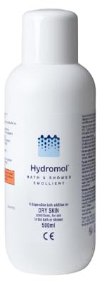 Hydromol Bath and Shower Emollient, for the Management of Eczema, Dermatitis, Psoriasis and Other Dry Skin Conditions, Itch relief, suitable for sensitive skin, for all ages, 1 L