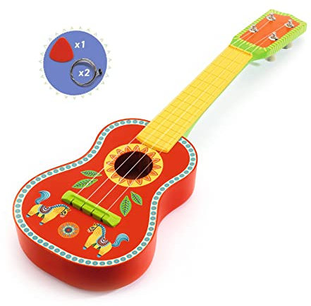 Bunt DJ06013 bemalte Gitarre Animambo von djeco