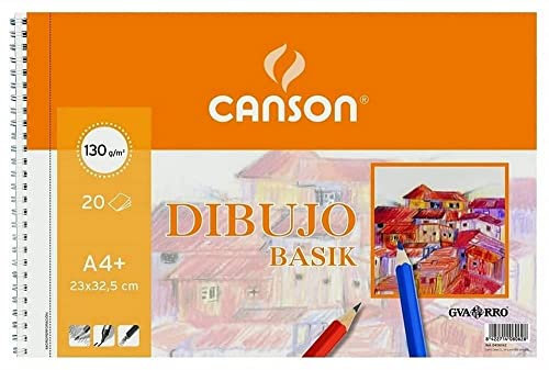 Canson 726453 Zeichenblock A4, 20 Blätter 130 g A4, microperforiert