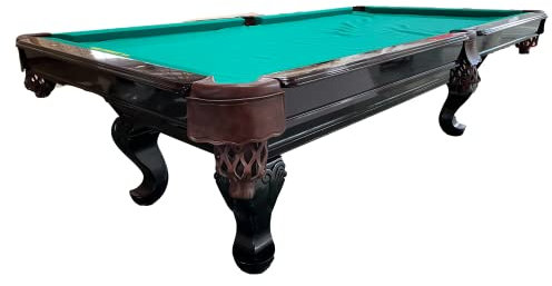 8 Ft. Pooltunierbillardtisch Billardtisch Modell Webster Nr.24Tunierbillard Massivholz mit 3cm starken Schieferplatten