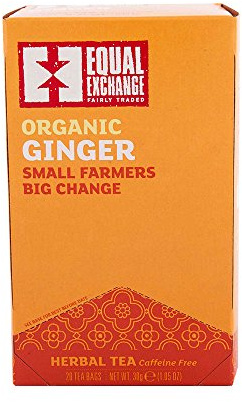 Equal Exchange Organic Caffeine Free Ginger Tea, 20-Count