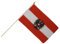 Stockflagge Österreich mit Adler - 30 x 45 cm
