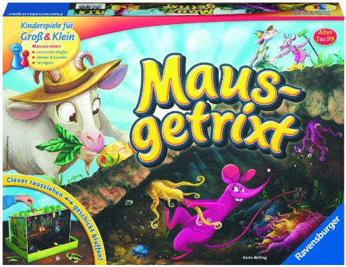Ravensburger Spiele Mausgetrixt (Kinderspiel): Clever rausziehen - geschickt bluffen!