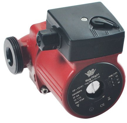 Hug Flight Central Heating Circulating Pump, 100W, 230V, 3 Speed Levels, Manual/Automatic Switch, Ultra-quiet Operation