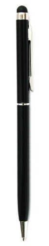 Emartbuy® Amazon Fire 7 Tablet/Amazon Fire HD 8 Tablet/Amazon Fire HD 10 Tablet Black Dual Function Ball Pen + Capacitive Resistive Touchscreen Stylus Pen