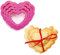 DECORA 0255306 Set 4 CORTADORES Corazon Rizado 4-5,5-7 - 8 H 2,2 CM