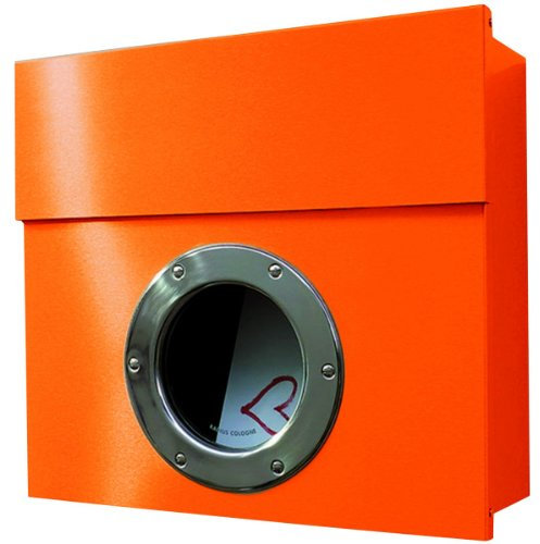 Radius Letterman 1 Briefkasten Orange mit Bullauge - 506 a