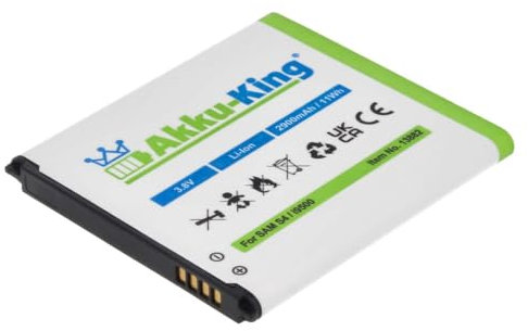 Akku-King Akku kompatibel mit Samsung EB-B600, B600BE, B600BU - Li-Ion 2900 mAh (ohne NFC) - für Galaxy S4, LTE, LTE+, S IV, i9500, LTE GT-i9505, i9506, i9515