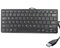iKKEGOL USB Mini Slim Wired 78 Key Small Super Thin Compact Keyboard for Desktop Laptop PC Win 7 Mac (Black)