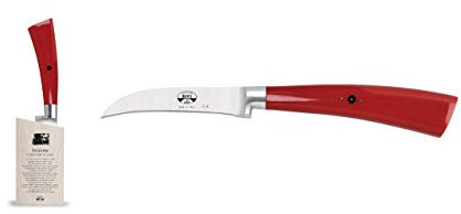 Coltellerie Berti - Insieme - Spelucchino curvo - Ceppo magnetico + coltello cucina forgiato (brevettato)