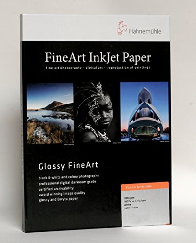 Hahnemühle 10641731 FineArt Baryta Satin 300gsm A3+ 25 Sheets