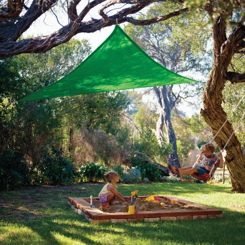 Coolaroo Sonnensegel, dreieckiges Party-Segel, 2,4 m, Grün