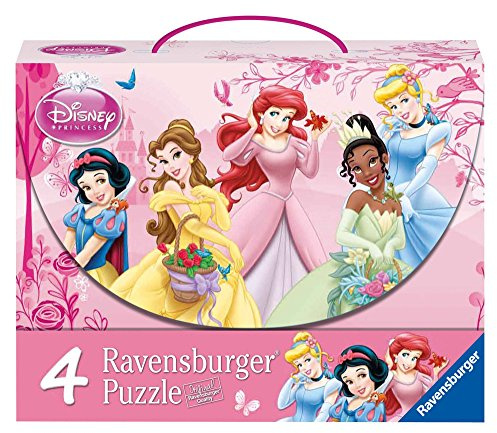 Ravensburger 07267 - Disney Princess: Prinzessinnen im Rosengarten - 2X 64 / 2X 81 Teile Puzzlekoffer
