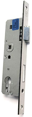 BKS Einsteck-Glastürschloß Nr.7 PZW,Dorn35/72/8mm, Din Rs, Stulp 20x235mm kantignickelsilber, 00071014