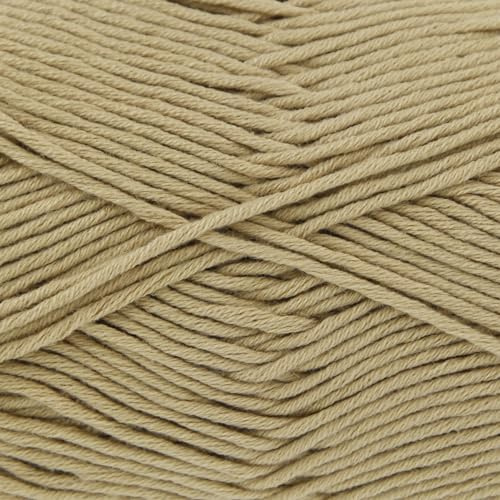 King Cole 30625 Bamboo Cotton Old Gold Yarn - 230M, 100g Double Knit