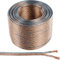 100m QUALITY SPEAKER CABLE | 1.5mm 16 AWG Gauge | Wire Reel Drum Amp HiFi Loud CCA Strands | Transparent Twin Flex Loudspeaker