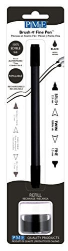PME - Brush & Fine Pen - Penna Alimentare per Cake Design - Nera