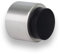 EVI Herrajes 04019828TPMAM Evi Fittings I-198/28 – Stop Adhesive pared-Manilla, Matte Finish (Stainless Steel) Black Rubber