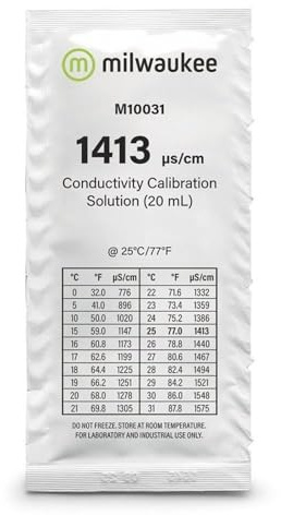 EC Pufferlösung Kalibrierlösung Eichlösung Milwaukee 1413 µS/cm 20ml (MA10031)