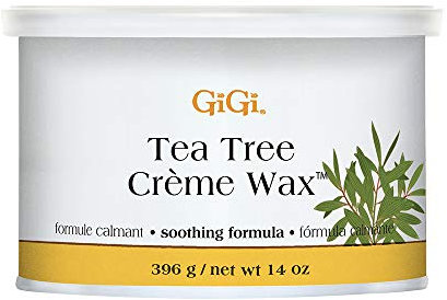 GiGi Tea Tree Cream Wax A Soothing Hair Removal Formula 396g