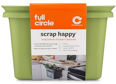 Full Circle Scrap Happy Scrap Collector congélateur et Poubelle à Compost, Orange