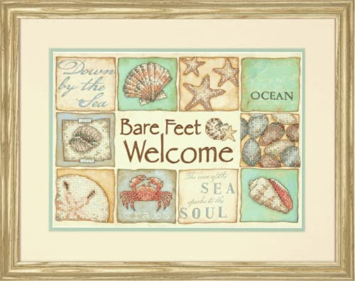 Dimensions Stamped Cross Stitch: Bare Feet Welcome