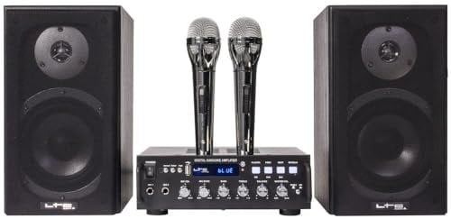 Ltc Ibiza Karaoke-Star4 Set USB Impianto Audio Completo, nero