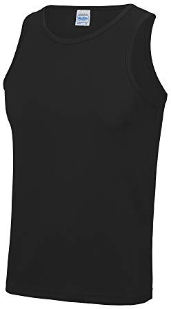 Just Cool Mens Sports Gym Plain Tank / Vest Top