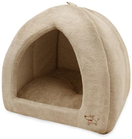 Best Pet Supplies Tente pour Animal Domestique - Lit Doux pour Chien et Chat - 45,7 x 45,7 x 40,6 cm