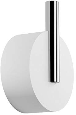 Decor Walther Stone WHK Wandhaken, weiß Chrom BxHxT 3,5x5x2cm
