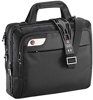 i-stay Laptop bag, 15.6 inch Business Computer Laptop Case, Unisex Spacious Laptop Sleeve Shoulder Messenger Bag for Women and Men, Universal Nylon Briefcase Bag for Computer/Notebook-Black is0104
