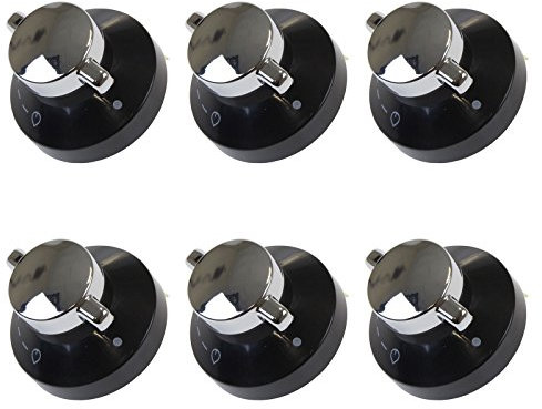 First4Spares Deluxe Replacement Control Knobs for Belling Gas Cooker Ovens, Pack of 6