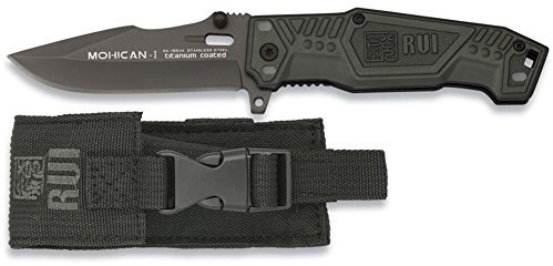 RUI Messer Mohican I black Taschenmesser 440 Stahl + Nylonetui 19544