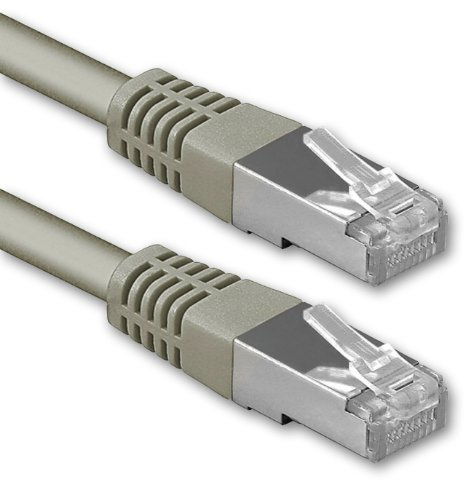 10 m gray - 1 piece Cat.6 patch cable network cable CAT6 S-FTP Gigabit Lan PIMF CAT 6 copper CU halogen-free Internet DSL game console Smart TV