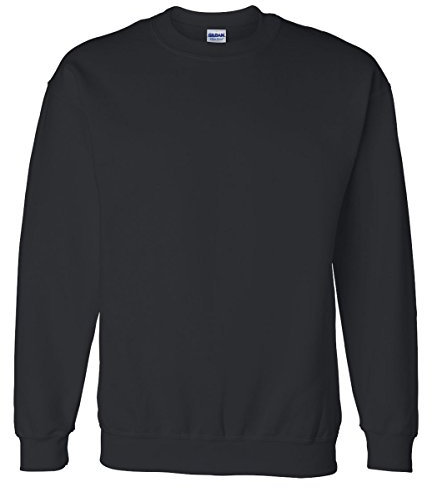 GILDAN Men's 50/50 Adult Crewneck Sweatshirt, Black, 4XL UK
