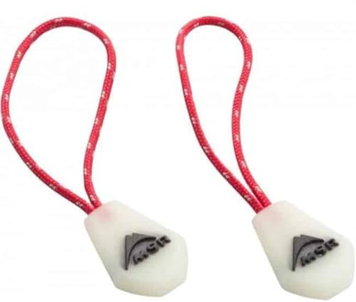 MSR Night Glow Zipper Pulls Tent Accessory One Size Red