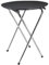Olympia Support plateau chromé pliant Kristallon avec double barre, support de plateau pliant en acier chromé, taille : 725 (H) x 395 (L) mm, convient au plateau ovale C162, C163