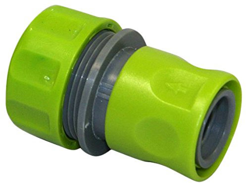 Xclou Aquastop für Gartenschlauch-Anschluss 19 mm, Wasserstop-Adapter für Gerätewechsel, Ventile und Verbindungen, Grün, 6.5 x 0,19 x 4.3 cm