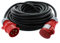 Rallonge CEE 400 V, 4,0 mm², 32 A, 50 m H07RN-F 5 g, la force Câble d'alimentation, câble en caoutchouc