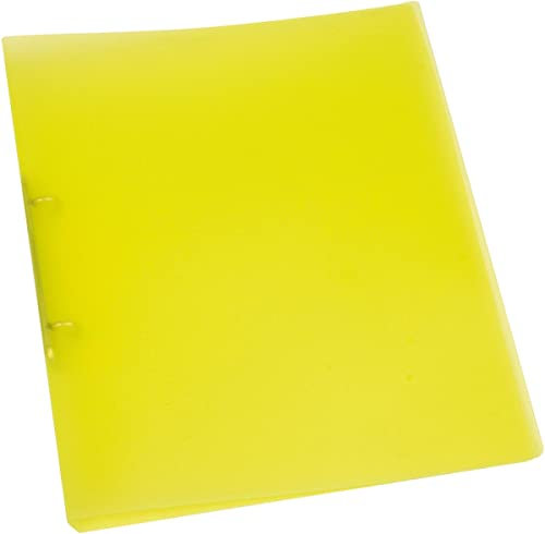 Q-Connect KF15291 Ringbücher - Ringdurchmesser 16 mm, gelb/klar