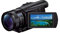 Sony FDR-AX100 Videocamera 4K Ultra HD con Sensore CMOS Exmor R da 1, Ottica Grandangolare Zeiss 29.0 mm, Zoom Ottico 12x, Display LCD Xtra Fine, Nero