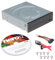 BestDuplicator Lite-On 24X SATA Internes DVD+/-RW Laufwerk Optisches Laufwerk IHAS124-14 mit Sata-Stromkabel + Splitterkabel + Schrauben für Desktop-Computer, Server und mehr
