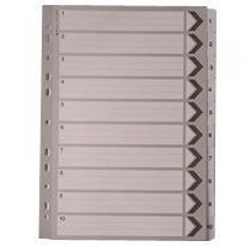 Whitebox A4 1-10 Mylar Index - White